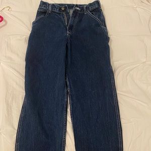 Brandy Melville Talia Dark Wash Carpenter Pants